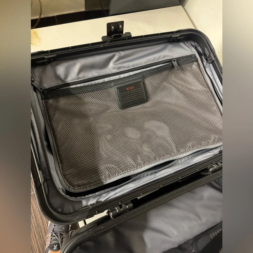 TUMI Black Rolling Alpha Carry-On Luggage